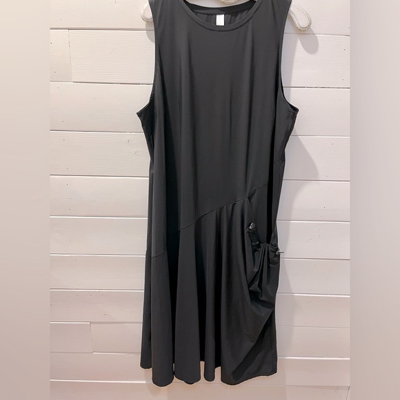📍 🖤 Asymmetrical Sleeveless Black Dress – MARLA WYNNE🖤 size 2X - Picture 8 of 10